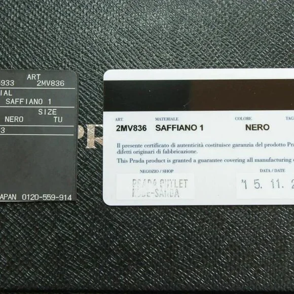 Prada Saffiano Black leather long wallet 2MV836 - Picture 3 of 6